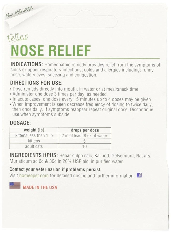 HomeoPet Feline Nose Relief, 3-Pack, 15 mL Each - Image 2